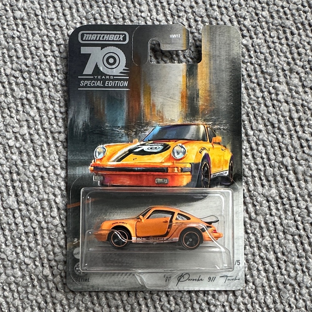 Matchbox 70th Anniversary Special Edition Orange Porsche 911 Turbo